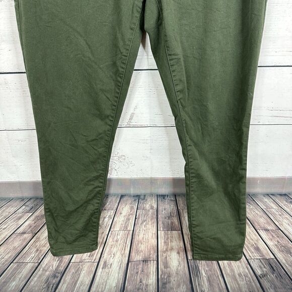 Lularoe Jeans Womens 36 Green Twill Skinny Stretch High Rise Comfort Office - Picture 3 of 13